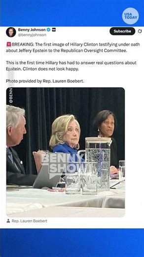 Hillary Clinton deposition on Jeffrey Epstein paused after photo leaked