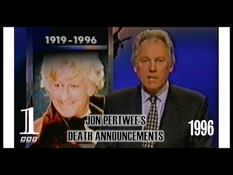 Doctor Who: Jon Pertwee's Death Announcements (1996) - BBC 1