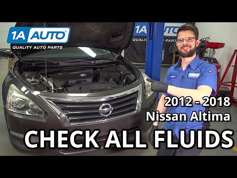 How to Check All Fluids 2012-2018 Nissan Altima