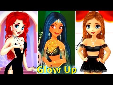 GLOW UPS DISNEY PRINCESSES. Disney Princess Modern Art