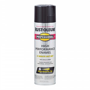 Rust-Oleum Professional 15 oz. Gloss Black High-Performance Protective Enamel Spray 7579838 - 6/Case