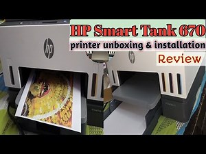 HP SMART TANK 670 PRINTER || Unboxing & setup honest Review 2024|| HP Smart Tank review video 📸||