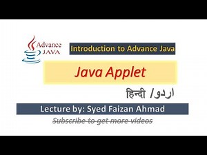 Applet Introduction with Simple Applet Program using Netbeans | Applet Tutorial | Applet Life cycle