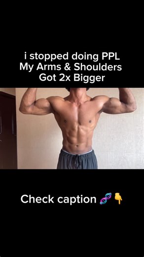 Shreyas on Instagram: "Everyone says PPL is best ❌ I believed it too. Then I dropped PPL ❌ and my arms & shoulders grew 2× faster 💪🔥 Started Adding A Separate Arm & Shoulders Day Once i did that my shoulders & Arms Grew 2x faster More recovery. Higher-quality sets More intensity Fresh Muscles Chest & Back | Monday INCLINE DUMBEL | 3sets PEC DEC FLY | 2sets WIDE GRIP Latpulldown Frontal Plane | 2sets Seated Cable Rows | 2sets Kelso Shrugs. | 2sets Pullover | 1set Arms & Shoulders | Tueday JM PR