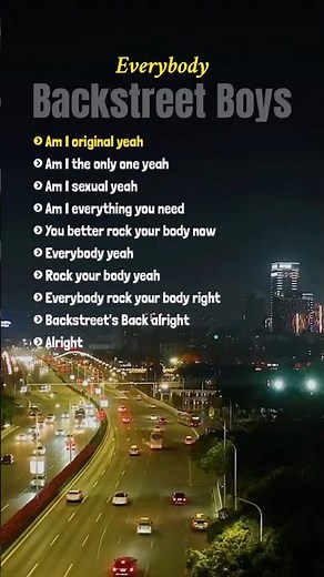 Everybody (Backstreet’s Back) – Backstreet Boys | Lyrics Video #KaraokeVersion #englishsongs #90s