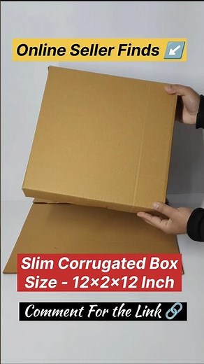 Best Box for Frames, Clothes & Documents? 📦 12×2×12 Corrugated Box #corrugatedboxes