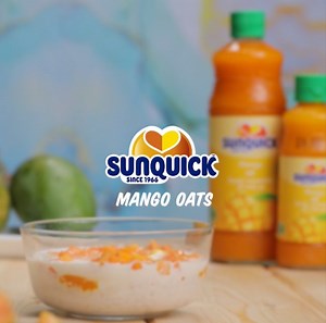 An easy way to step up your daily Oats fix! 🥭🥭🥭 Try this easy recipe at home and let us know | Sunquick Sri Lanka