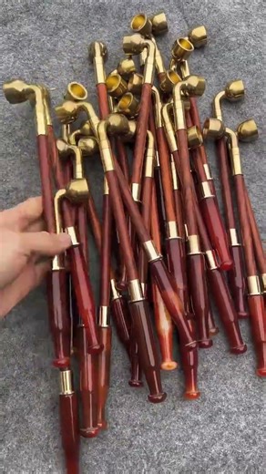 Copperware Crafts】Recommends . Maitreya Buddha Longevity Character Pipe #shorts