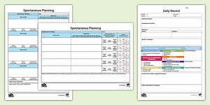 EYFS Retrospective Planning Templates Pack
