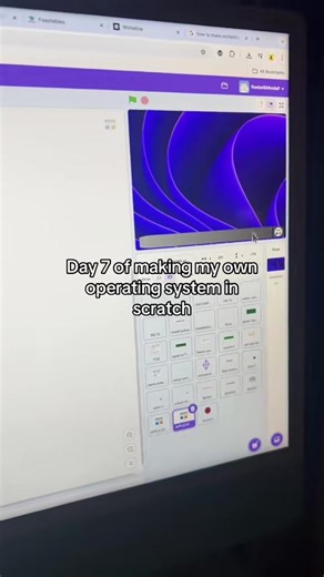 Day 7 of making my own operating system in scratch. #scratch #day7 #operatingsystem #programming #windows