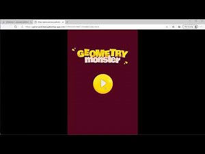 Gdevelop FREE VISUAL Game Engine: Geometry Monster