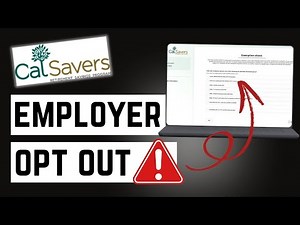 How to Opt Out of Calsavers Mandate - Employer Exemption For Calsavers Tutorial