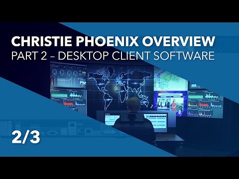 Manage and control any video wall display with Christie Phoenix software