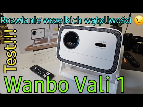 Test projektora Led Lcd Wanbo Vali 1 FHD 1080p z Android Tv