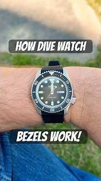 How dive watch bezels work! #watches #seiko #tech