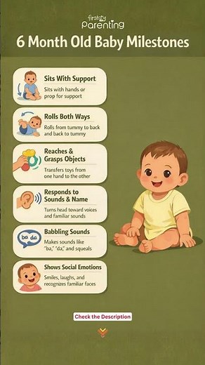 6 Month Old Baby Milestones | 6 Month Old Baby Development