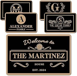 Welcome Mat Custom Welcome Mat Custom Door MatPersonalized Door Mat Front Door Mat Indoor Entrance Door Mats Outdoor Entrance 30x18 or 24x16 Inches