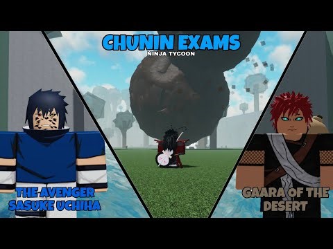 Roblox | Ninja Tycoon chunin exams part 2 Gaara vs Sasuke & Madara Uchiha joins the battle #roblox⚔️