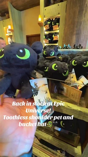 Back in Stock: Toothless Shoulder Pet & Bucket Hat