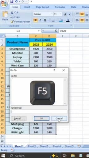 Ms Excel Price Change Tips🔥🤯||Ms Excel Row Difference Tricks. #dataentrybangla #exceltipsandtricks #msexceltutorials #excelshortcutkeys #excelhacks #msexceltricks #msexceltraining #tipsandtricks #dataanalytics | Excel Hacks