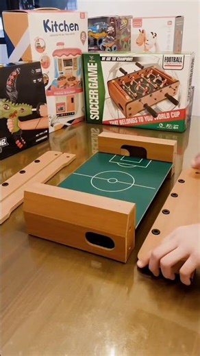 Mini foosball table game #explore #trend #unboxing