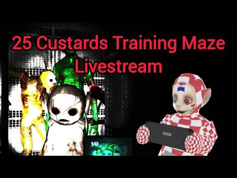 25 Custards Training Maze in Slendytubbies II attempt LIvestream