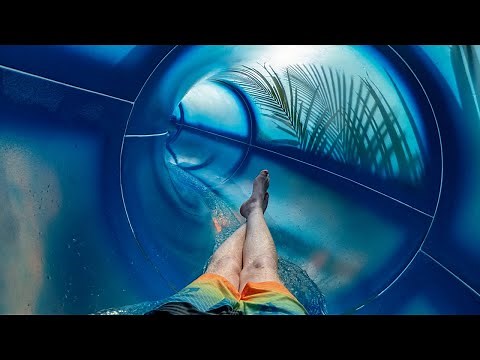 Left Aquatube Water Slide at BIG4 Tweed Billabong