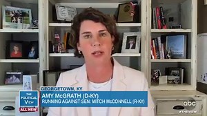 Kentucky Senate candidate Amy McGrath pitches her “public service” in a bid to unseat Mitch McConnell: “We need people to go into public service who are doing it for the right reasons.” “[McConnell] literally is the swamp – he built it.” https://abcn.ws/3jvr3RI | The View