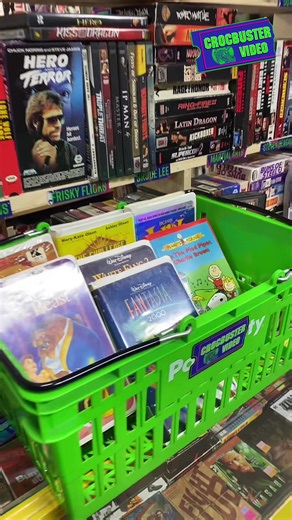 What’s in your basket?!?! Come shop all your favorites on vhs and dvd at Crocbuster