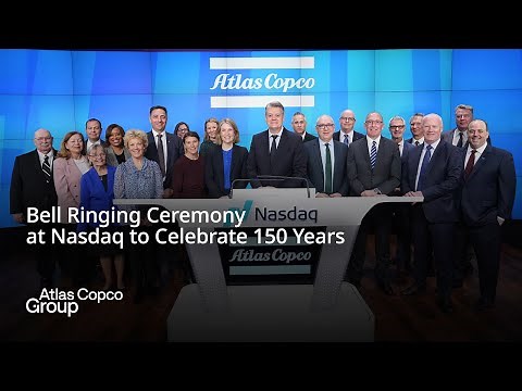 Bell Ringing Ceremony at Nasdaq to Celebrate 150 Years | Atlas Copco Group