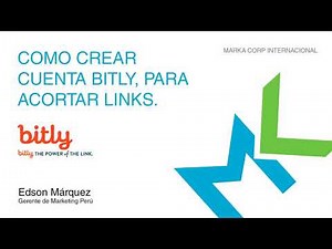 COMO CREAR CUENTA BITLY