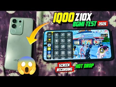 iQOO z10x FPS BGMI test HOT DROP with screen recording+ FPS metre | bets Gaming phone under 14000?🤔