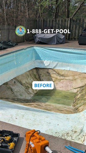 Inground Swimming Pool Liner Installation Before & After | Western Pennsylvania