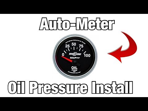 Autometer Oil Pressure Gauge Install