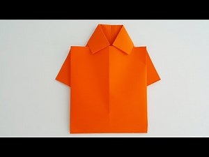 How to make a paper t-shirt, Making a paper t-shirt, Origami