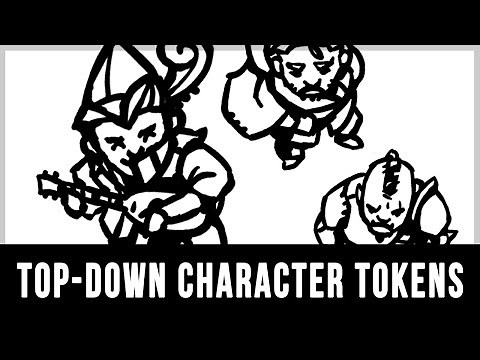How to draw Top-Down Character Tokens – The DM's Drawing Guide