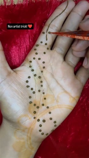 Easy Mehendi Designs on Instagram: "Trick for beginner ❤️ #floralhenna #easymehendi #simplehenna #trending #viralvideo [Floral, Mehendi, Henna, Love, Color, shaadi, Traditional, Stylish, Minimal, Latest, Trending, Asthetic, beginner, Hack, Trick, figures, bridal, Minimal, Latest, Trending]"
