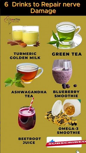9 Powerful Drinks to Repair Nerve Damage Naturally | Boost Your Nervous System Fast!#Nerve Repair,