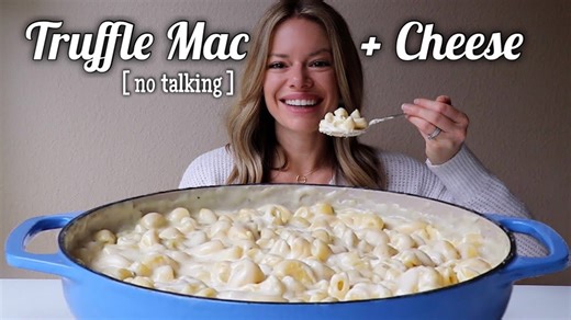 Truffle Mac and Cheese Mukbang - Creamy, Cheesy, Irresistible