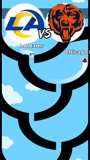 INSANE @ChicagoBears vs @LARams RACE!!! #nfl #bears #rams #chicagobears #larams #americanfootball