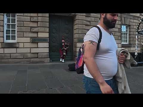 The great Highland bagpiper