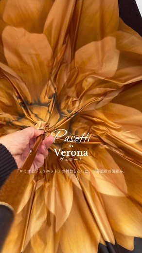 イタリアの世界遺産、ロミオとジュリエットの舞台となったVerona(ベローナ)の旅🌼中世の美しい街並みに、ゴールドダリアの傘が花開く✨ ❄️冬のパソッティPOP UP STORE開催❄️ 🗓️12/3〜9 ※5(金)はイベントのため休館 📍銀座三越 新館5階 婦人靴売り場 お近くにお越しの際はぜひお立ち寄りください☺️ #pasotti #パソッティの雨傘 #パソッティ #pasottijapan #冬コーデ