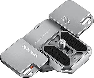 QKOO Fly Equation EQ38 Camera Shoulder Strap Mount Quick Release Kit, QR Plate Camera Tripod Mount Adapter, Plate and Base