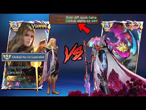 GLOBAL LANCELOT VS TOP GLOBAL ALPHA IN IMMORTAL RANK!! 💀 | HE OUT-RETRI'D ME! (Intense match) - MLBB