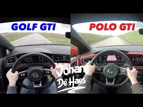 2018 VW POLO GTI VS VW GOLF GTI POV test drive