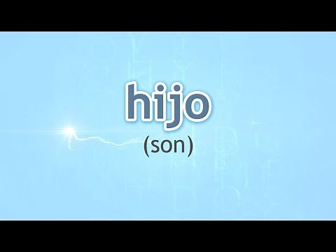 How to Pronounce Son (Hijo) in Spanish