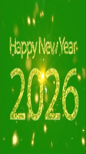 Happy New Year 2026 🎉 Green Screen Countdown & Wishes | Festive Shorts Video