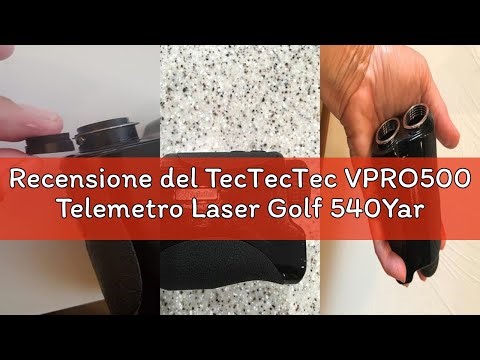 Recensione del TecTecTec VPRO500 Telemetro Laser Golf 540Yard/493M con Binocolo Laser - Ingrandiment