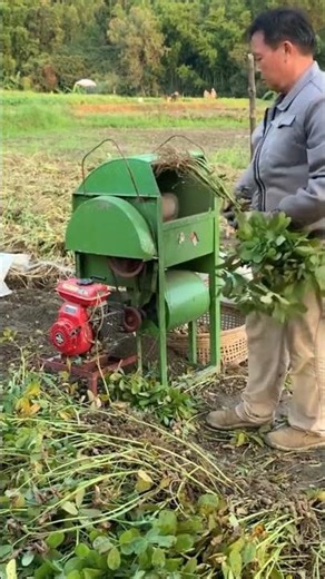 modern agricultural machines for threshing groundnuts #shorts