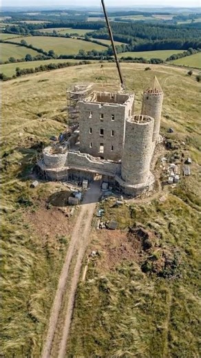 This Castle Build is Absolutely Insane #construction #timelapse #viral